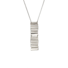 Load image into Gallery viewer, Handmade sterling silver Skellig Michael steps medium pendant inspired by Irish monastic stone steps
