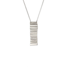 Load image into Gallery viewer, Handmade sterling silver Skellig Michael steps small pendant inspired by Irish monastic stone steps