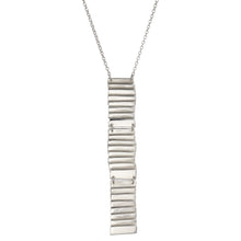 Load image into Gallery viewer, Handmade sterling silver Skellig Michael steps large pendant inspired by Irish monastic stone steps